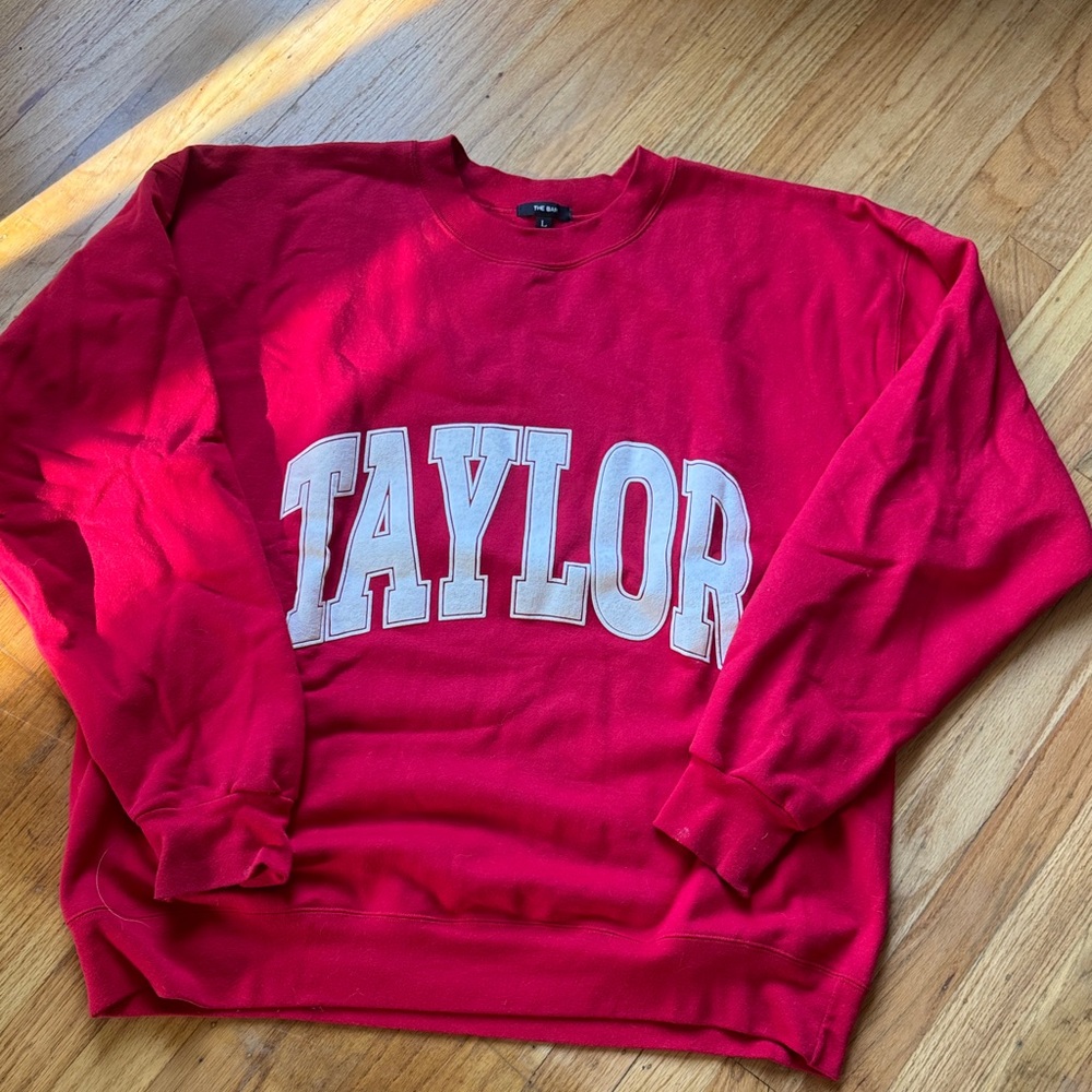 The Bar “Taylor” Swift Red Crewneck Sweatshirt